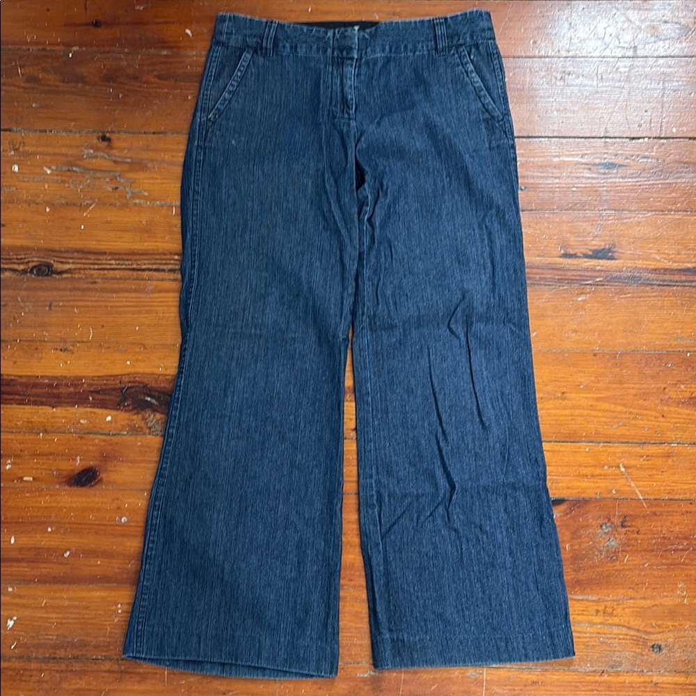 J. Crew Dark Indigo Wide Leg Jeans